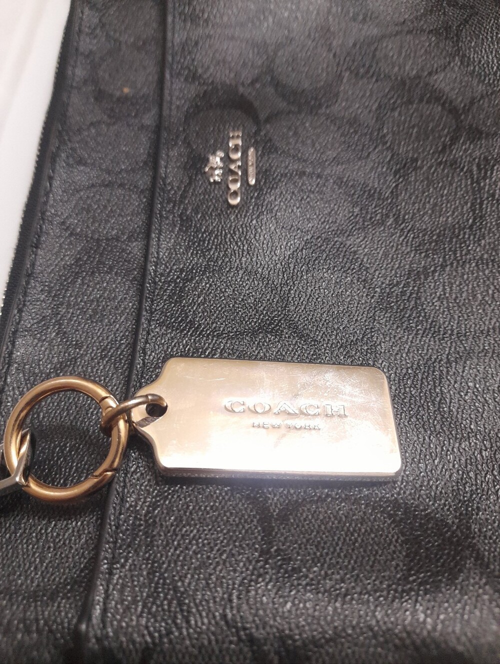 Authentic Coach Gold Plated Metal Hang Tag Bag Charm